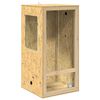 vidaXL Terrario Marrone 50 x 50 x 130 cm OSB