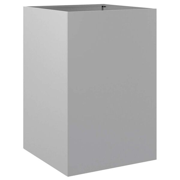 vidaXL Fioriera Argento 52x48x75 cm in Acciaio Zincato