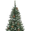 vidaXL Albero di Natale Preilluminato con Palline 210 cm