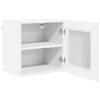 vidaXL Mobile da cucina con porta 2 pcs Bianco Lucido 40 x 31 x 40 cm