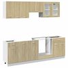 vidaXL Set Mobili da Cucina 8pz &ldquo;Lyon&rdquo; Rovere Sonoma in Truciolato