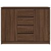 vidaXL Credenza con Cassetti Rovere Marrone 100,5x35x76 cm Truciolato