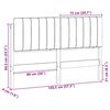 vidaXL Testiera imbottita Marrone e Grigio Chiaro 140 cm Pino massello