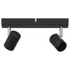 vidaXL Faretto da soffitto Nero 26 x 6.5 x 11.5 cm Acciaio