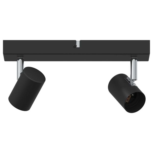 vidaXL Faretto da soffitto Nero 26 x 6.5 x 11.5 cm Acciaio