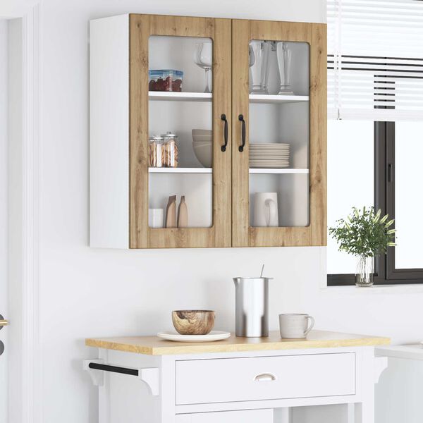 vidaXL Mobile da cucina Rovere artigianale 80 x 31 x 80 cm