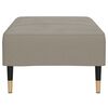 vidaXL Poggiapiedi Grigio Chiaro 78x56x32 cm in Velluto
