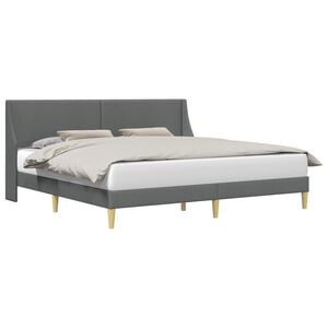 vidaXL Struttura del letto Grigio Scuro 100 x 203 cm Tessuto