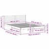 vidaXL Struttura del letto Bianco 160 x 210 cm Pino massello