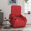 vidaXL Poltrona Alzapersona Reclinabile Rosso in Similpelle