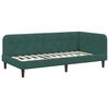 vidaXL Cornice del letto ad angolo Verde Scuro 90 x 190 cm Velluto