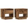 vidaXL Comodino 2 pz Legno vecchio 45 x 34 x 44 cm