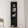 vidaXL Mobile angolare Nero 27,5x27x140cm Legno multistrato