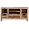 vidaXL Credenza Grigia 100x30x50 cm in Legno Massello di Acacia