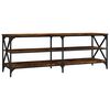 vidaXL Mobile TV Rovere Fumo 140x40x50 cm in Legno Multistrato