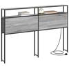 vidaXL Testata contenitore Grigio sonoma 120 cm Legno multistrato