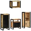 vidaXL Set di mobili per il bagno 4 pcs Legno di mango massello