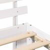 vidaXL Struttura del letto Bianco 80 x 200 cm Pino massello
