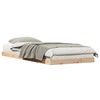 vidaXL Struttura letto a terra Naturale 80 x 210 cm Pino massello