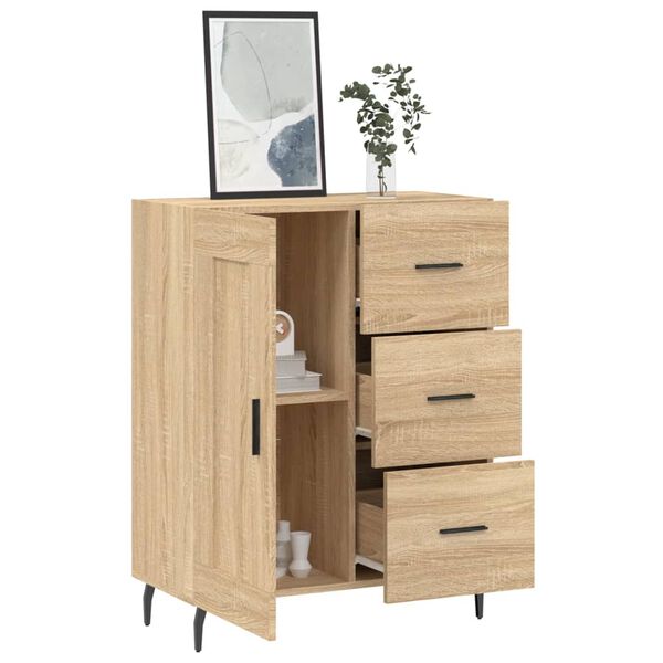 vidaXL Credenza Rovere Sonoma 69,5x34x90 cm in Legno Multistrato