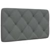 vidaXL Cuscino Testiera Grigio Scuro 90 cm in Tessuto