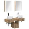 vidaXL Set di Armadi da Bagno 5 pz Rovere Artigianale