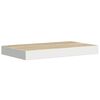 vidaXL Scaffali a Parete 4 pz Rovere e Bianco 50x23x3,8 cm in MDF