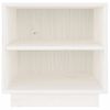 vidaXL Comodini Bianchi 2 pz 40x34x40 cm in Legno Massello di Pino