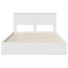 vidaXL Letto con Contenitore Bianco 140 x 200 cm Legno multistrato