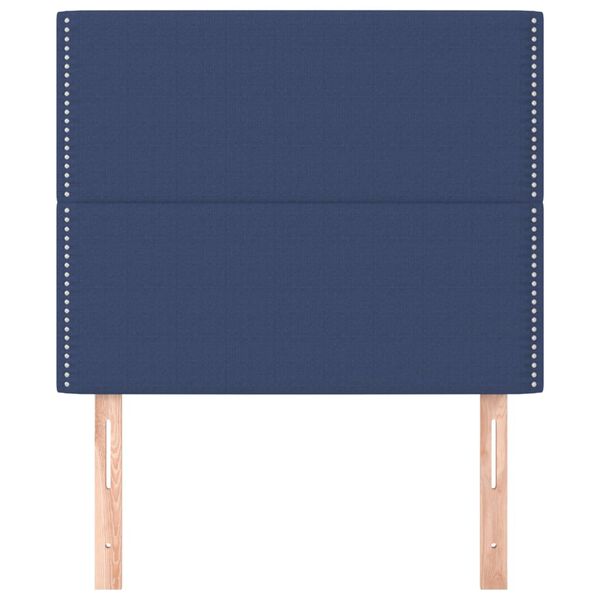 vidaXL Testiera Blu 80x5x118/128 cm Tessuto