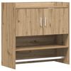 vidaXL Scaffale da parete A parete Rovere Artigianale 80 x 36 x 80 cm