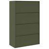 vidaXL Armadio 2 pcs Verde oliva 90 x 40 x 140 cm Acciaio