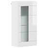 vidaXL Armadio in Legno Bianco Lucido 50 x 29 x 100 cm