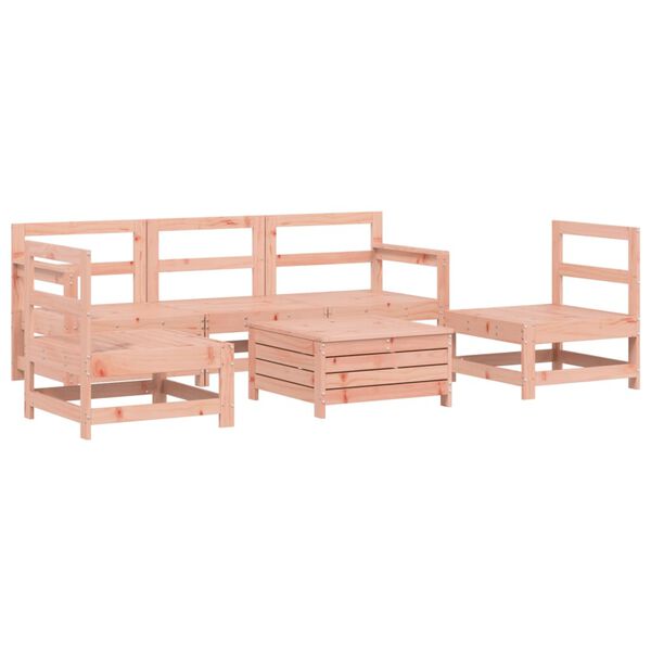 vidaXL Set Divani da Giardino 6 pz in Legno Massello Abete Douglas