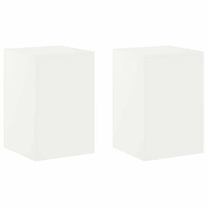 vidaXL Supporto per piante 2 pcs Bianco 40 x 40 x 60 cm Acciaio