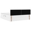 vidaXL Letto con Contenitore Bianco Puro 180 x 200 cm Pelle Sintetica