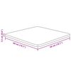 vidaXL Piano Tavolo Quadrato Marrone Chiaro 50x50x1,5 Rovere Trattato