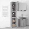 vidaXL Armadietto Bagno Grigio Sonoma 32x34x188,5 cm Legno Multistrato
