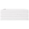vidaXL Fioriera da Giardino Bianca 60x60x23 cm Legno Massello di Pino