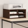 vidaXL Supporto Stampante Rovere Marrone 49x40x22,5 Legno Multistrato