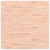 vidaXL Piano per Tavolo 90x90x2,5 cm Quadrato Legno Massello di Faggio