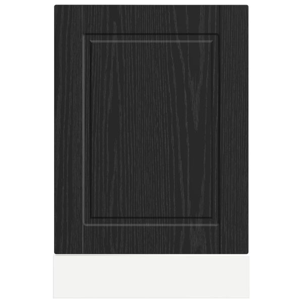 vidaXL Mobile da cucina Rovere Nero 45 x 1,5 x 67 cm Legno multistrato