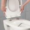 CORNAT Tavoletta WC Chiusura Ammortizzata PREMIUM 2 Duroplast Bianco