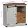 vidaXL Credenza HALDEN con Anta Scorrevole 80x40x80 cm Legno Massello