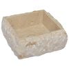 vidaXL Lavandino Crema 30x30x13 cm in Marmo