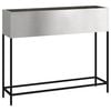 vidaXL Vaso da Giardino Rialzato Argento 100 x 26 x 82 cm