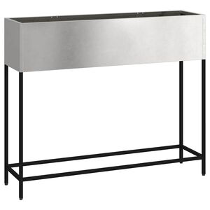 vidaXL Vaso da Giardino Rialzato Argento 100 x 26 x 82 cm
