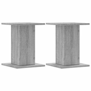 vidaXL Supporti Altoparlanti 2 pz Grigio Sonoma 30x30x40cm Multistrato
