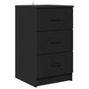vidaXL Armadio da Notte Nero 38 x 38 x 66 cm Legno ingegnerizzato