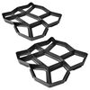 vidaXL Set 2 pz Stampo pavimentazione giardino 42 x 42 x 4 cm